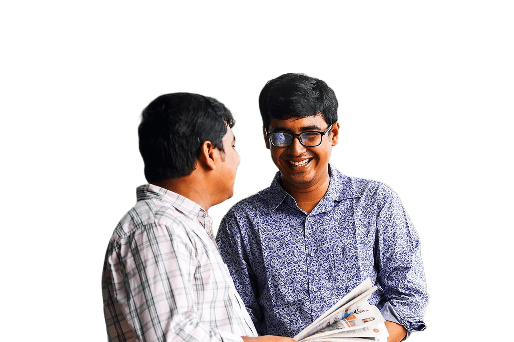 Deux hommes en train de parler