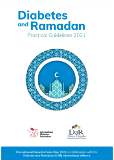 Portada de las directrices sobre diabetes y Ramadán